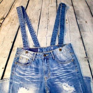 Nouvelle Mode Detachable Overall BF Jeans Size 28